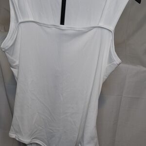 SHEIN White Ribbed Sleeveless Bodysuit